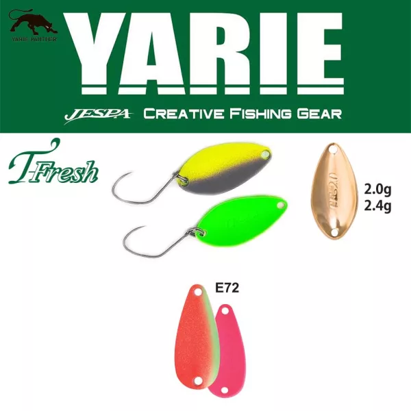 Yarie 708T T-Fresh 2,0gr E72 Kids Plum Błystka Wahadłowa