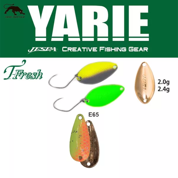 Błystka wahadłowa Yarie 708T T-Fresh 2,4gr E65 Second Lemon