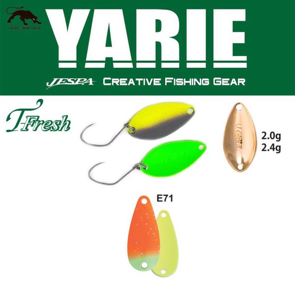 Błystka wahadłowa Yarie 708T T-Fresh 2,4gr E71 AG Carrot