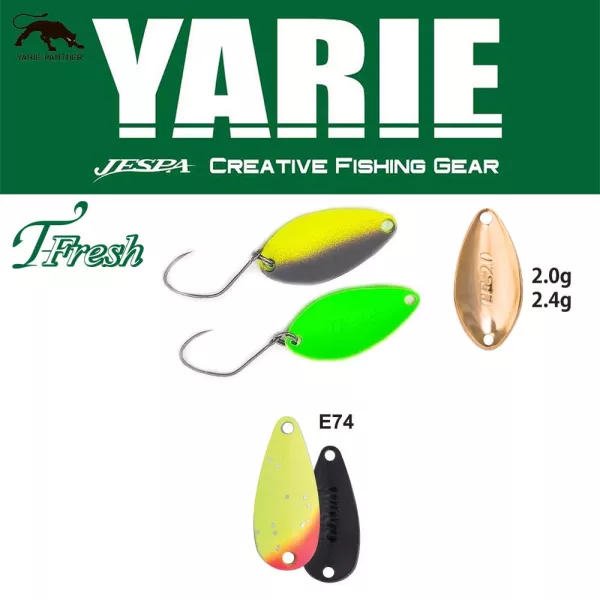 Yarie 708T T-Fresh 2,4gr E74 Lemon Squash Błystka Wahadłowa