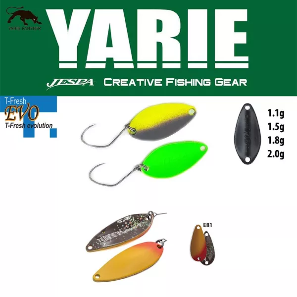 Yarie 708T T-Fresh 2,4gr E81 Murasaki Uni Łyżka Wahadłowa