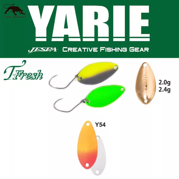 Yarie 708T T-Fresh 2,4gr Y54 Orange/Red Błystka Wahadłowa