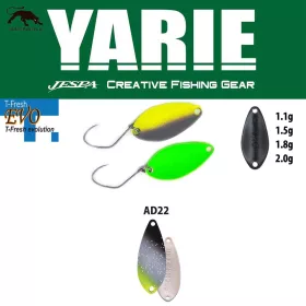   Yarie 710T T-Fresh Evo 1,5gr AD22 Saber Silver Błystka Wahadłowa