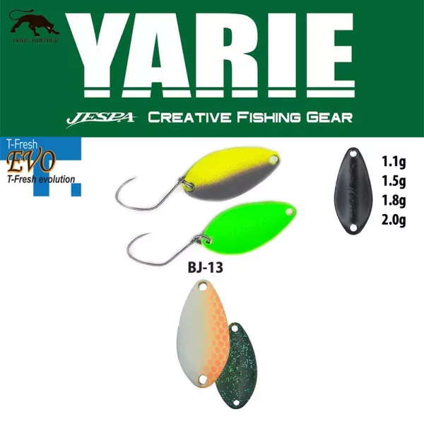 Yarie 710T T-Fresh Evo 1,5gr BJ-13 Shigeo Błystka wahadłowa