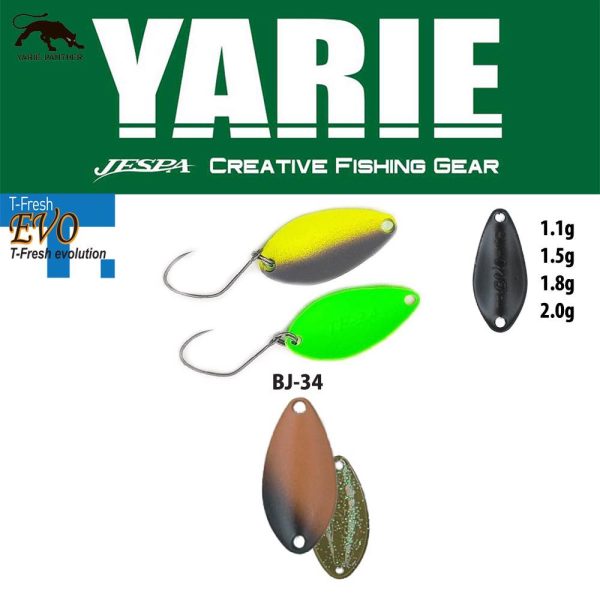 Yarie 710T T-Fresh Evo 1,5gr BJ-34 Bahun Uni Błystka Wahadłowa