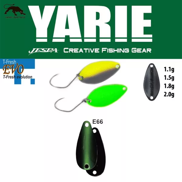Yarie 710T T-Fresh Evo 2,0gr E66 Fits Green Kanál Villantó