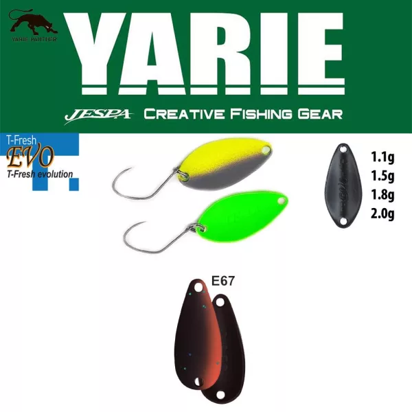 Yarie 710T T-Fresh Evo 2,0gr E67 Winner Brown Błystka Wahadłowa