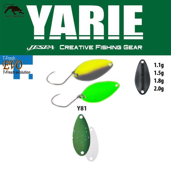Yarie 710T T-Fresh Evo 2,0gr Y81 Cucumber Łyżka Woblera