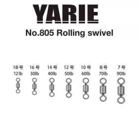 Yarie 805 Rolling Swivel Black 40lb 14 Forgó 18db