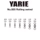 Yarie 805 Rolling Swivel Black 40lb 14 Forgó 18db