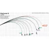 Yamaga Blanks Blue Current III 510 1,77m 0,3-4,5gr 2 Részes Pergető Bot
