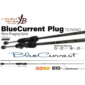   Yamaga Blanks Blue Current 610Plug Quickness TZ-Nano 2,10m 1,5-5gr 2 Részes Pergető Bot