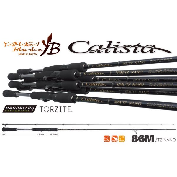 Yamaga Blanks Calista 86M TZ Nano 2,57m 28gr 2 Részes Pergető Bot