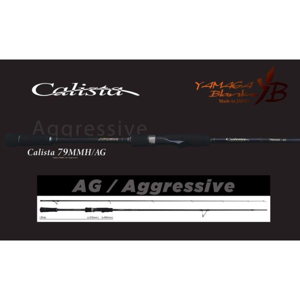 Yamaga Blanks Calista 79MMH/AG 2,38m 35gr 2 Részes Pergető Bot