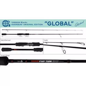   Yamaga Blanks FWP-78M Global 2,36m 7-28gr 2-częściowa Wędka Spinningowa