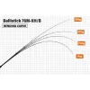 Yamaga Blanks Ballistick 76M-XH/B Baitcast 2,296m 20-180gr Fuji Sic K Titanium Wędka Castingowa Spiningowa z przedłużeniem rękojeści