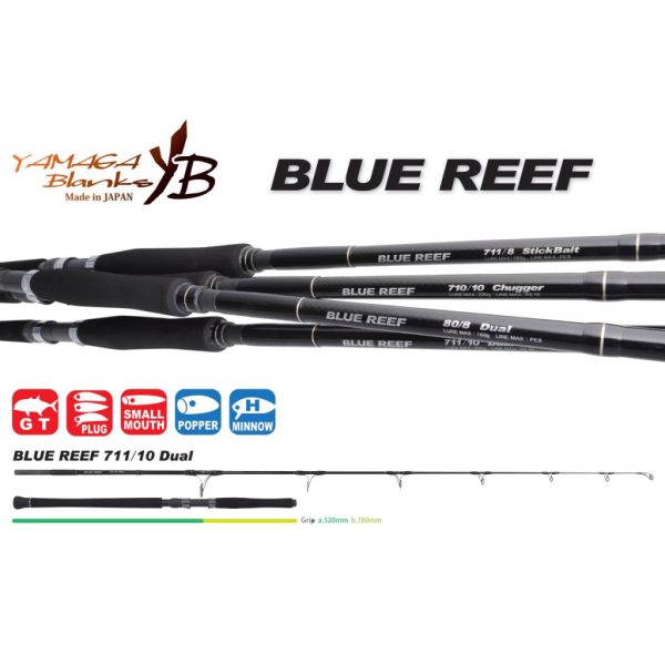 Yamaga Blanks Blue Reef GT 711/10 Dual 2.47m 220gr 2-piece Spinning Rod