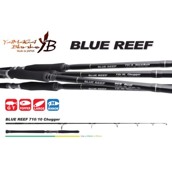 Yamaga Blanks Blue Reef GT 710/10 Chugger 2.41m 220gr 2-piece Spinning Rod