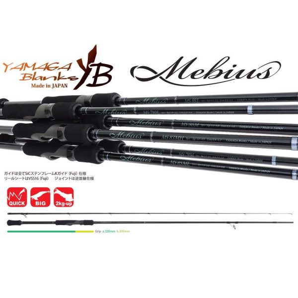Yamaga Blanks Mebius 83MH 2,51m 35gr 2 Részes Pergető Bot