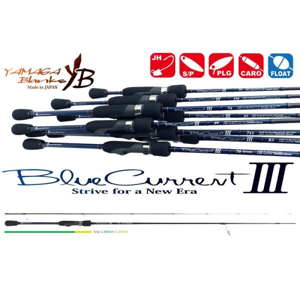 Yamaga Blanks Blue Current III 711 2,42m 2-11gr 2-częściowa Wędka Spinningowa