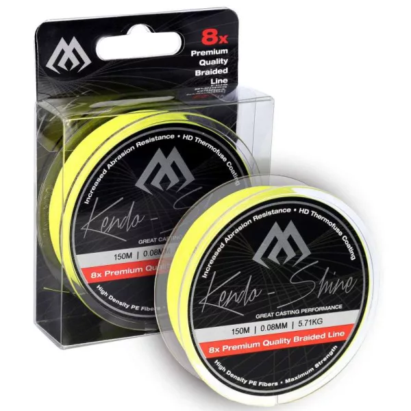Mikado Kendo Shine Fluorescencyjna Żółta 0,2mm 150m Plecionka główna