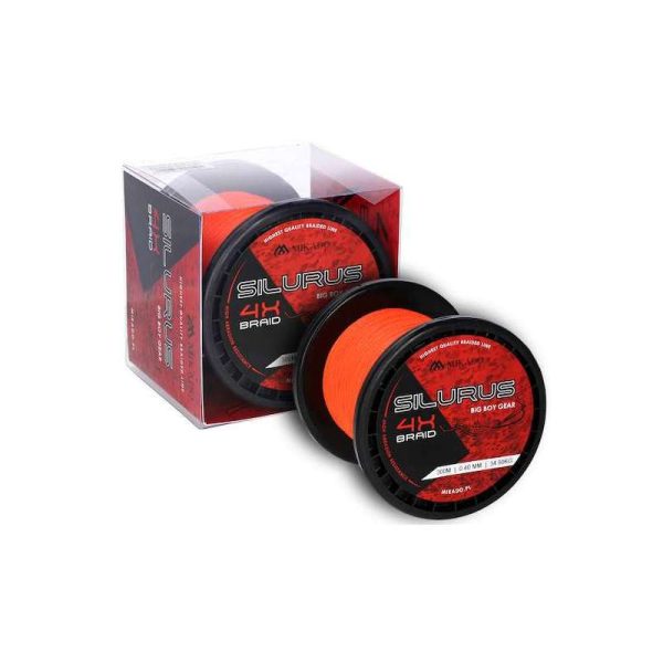 Mikado Silurus Fluo Pomarańczowa 0,35mm 300m Plecionka